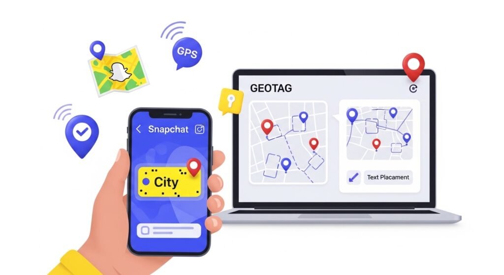 How can you make a geotag on Snapchat