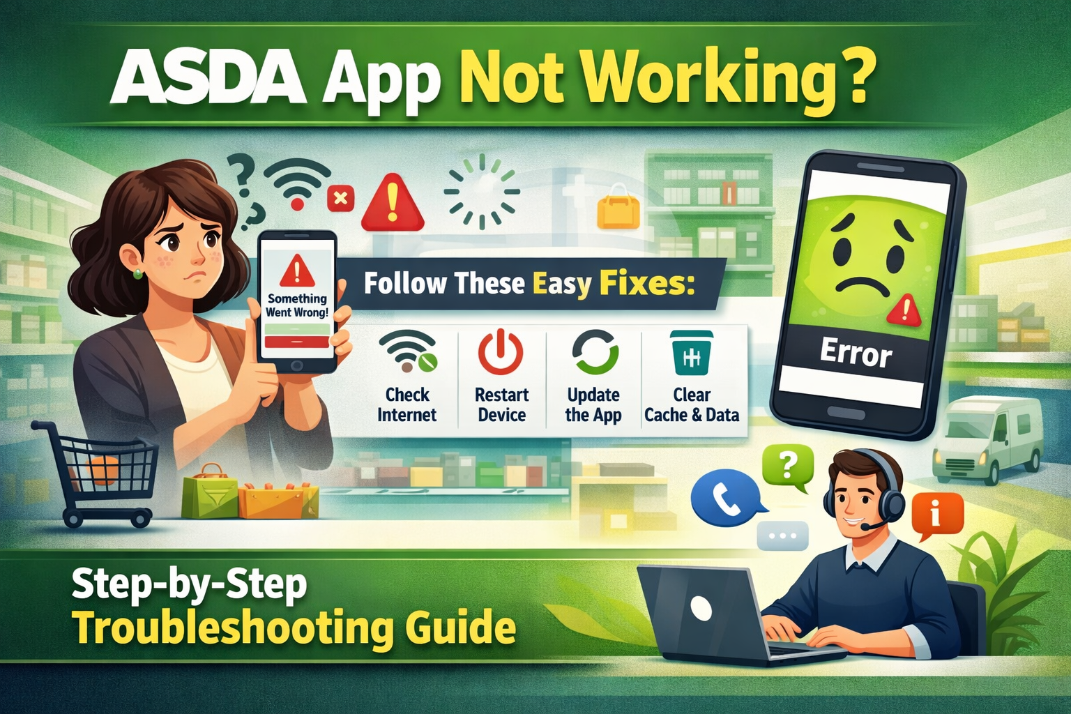 asda app not working